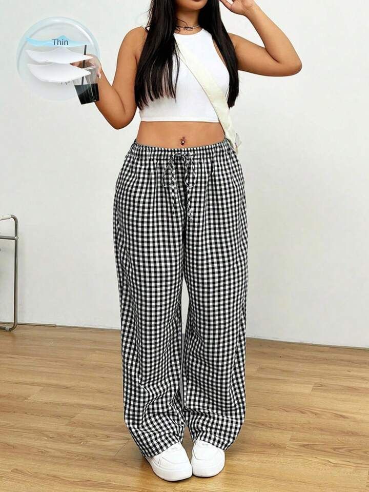 Pantalon Femme Wide Leg – Confort &amp; Élégance 🤍🖤